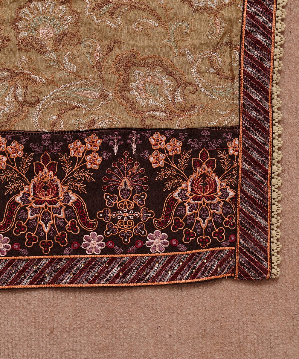 Women Embroidered Karandi Shawl | SHK-805