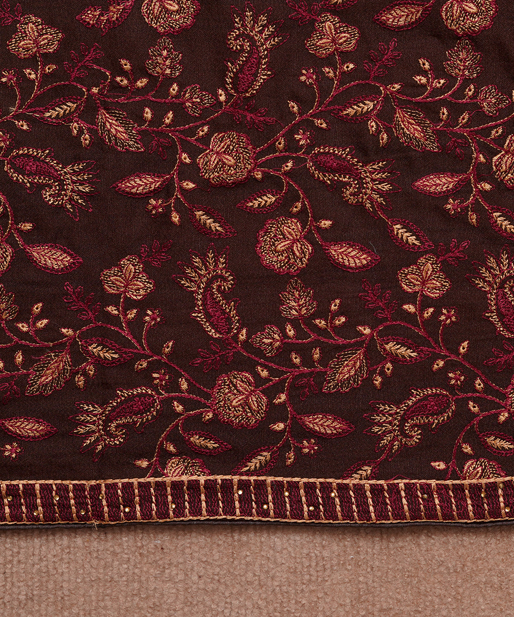 Unisex Embroidered Karandi Shawl | SHK-815