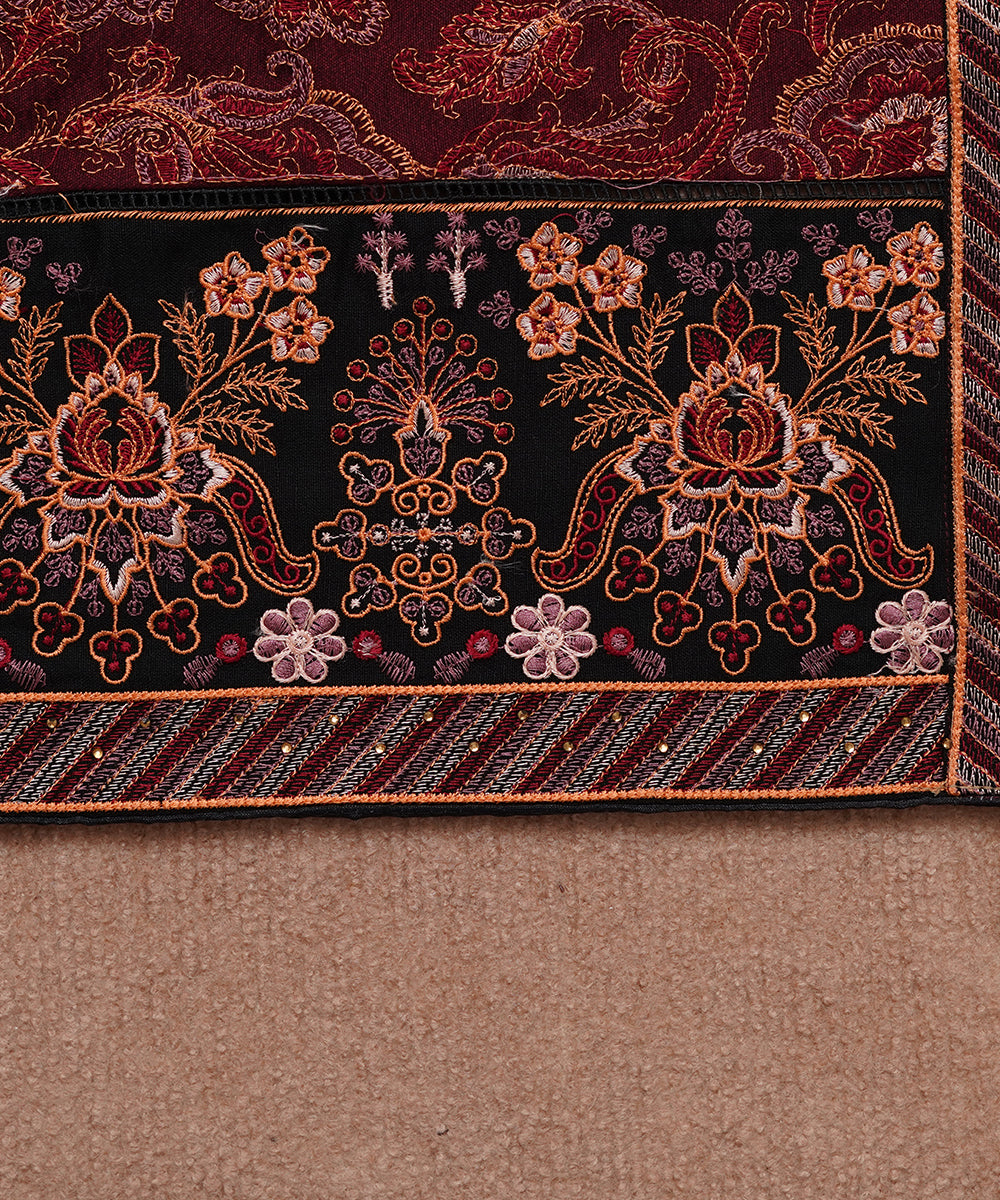 Women Embroidered Karandi Shawl | SHK-805