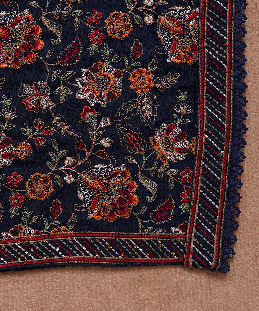 Women Embroidered Karandi Shawl | SHK-783