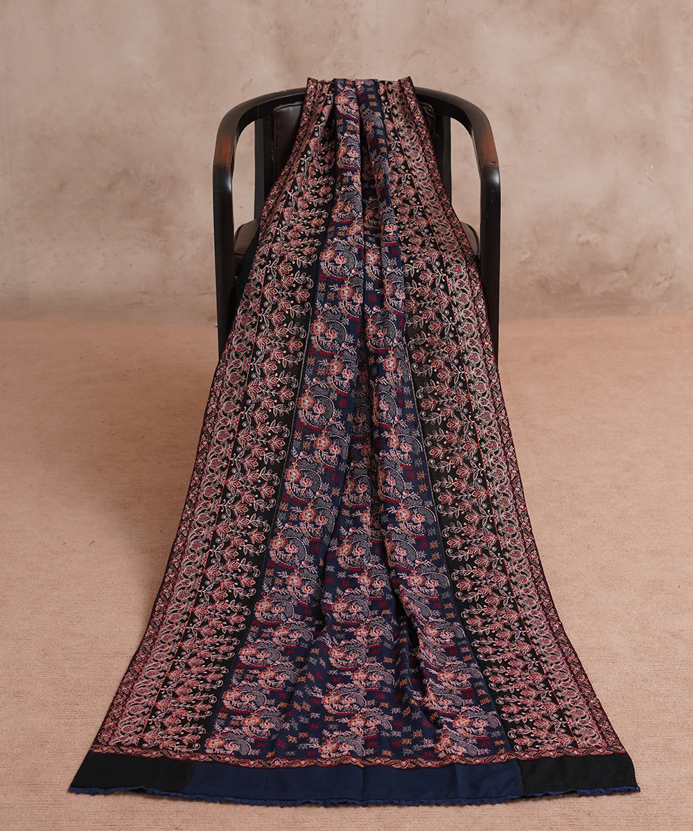 Unisex Embroidered Karandi Shawl | SHK-802
