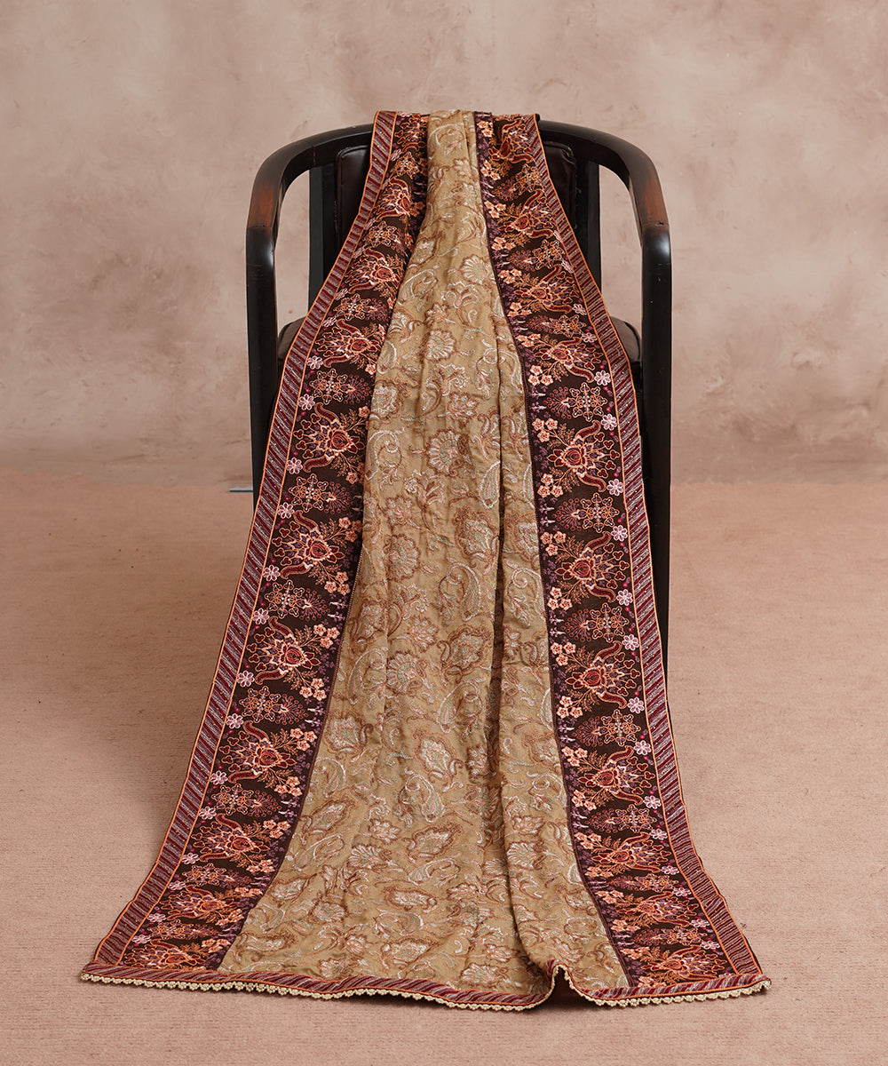Women Embroidered Karandi Shawl | SHK-805