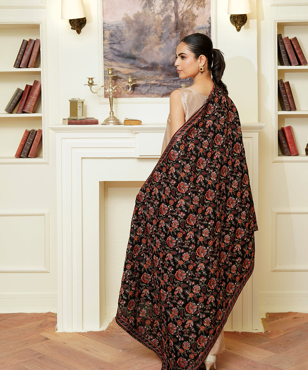 Women Embroidered Karandi Shawl | SHK-783