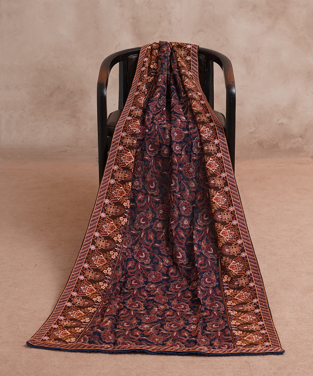 Women Embroidered Karandi Shawl | SHK-805