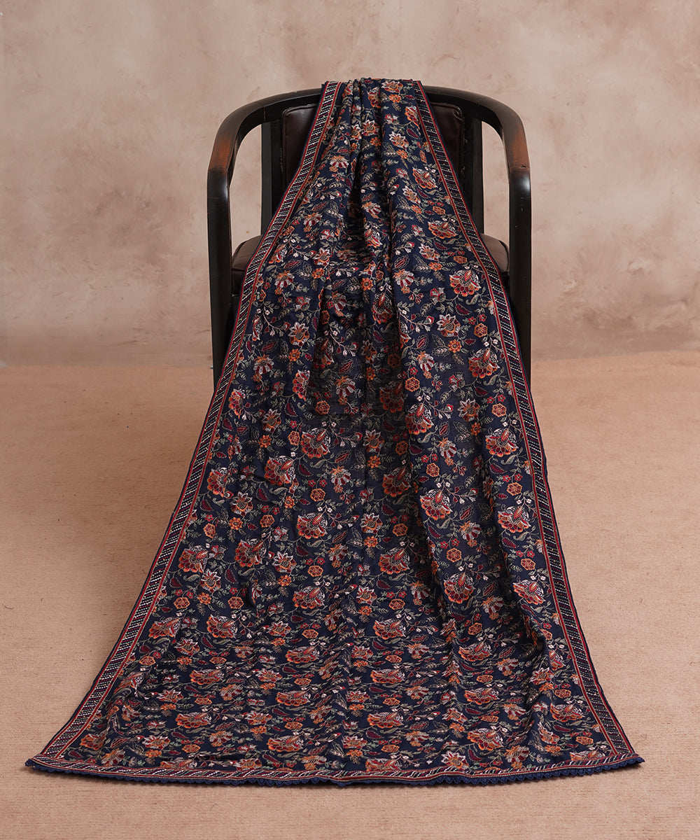 Women Embroidered Karandi Shawl | SHK-783