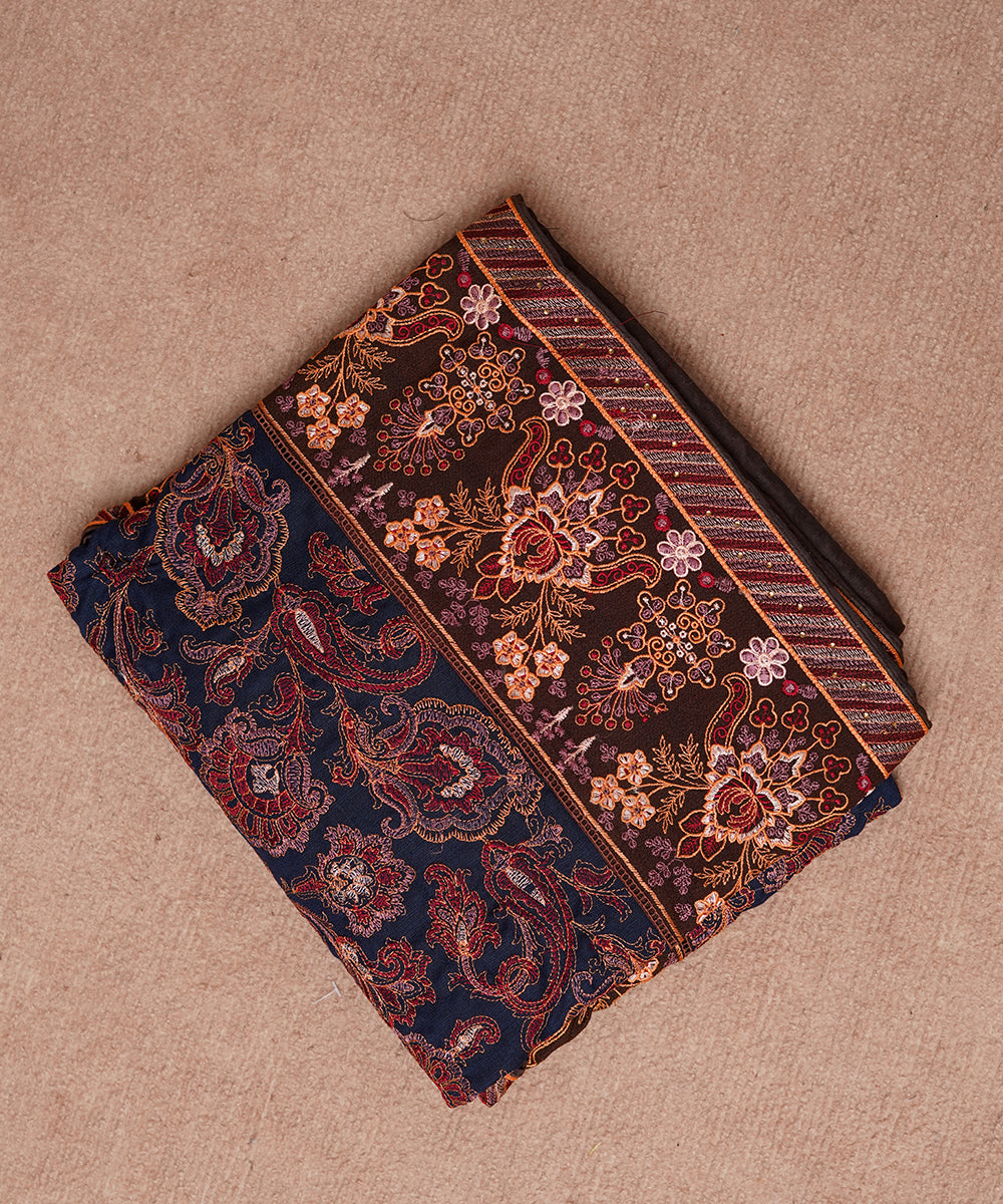 Women Embroidered Karandi Shawl | SHK-805