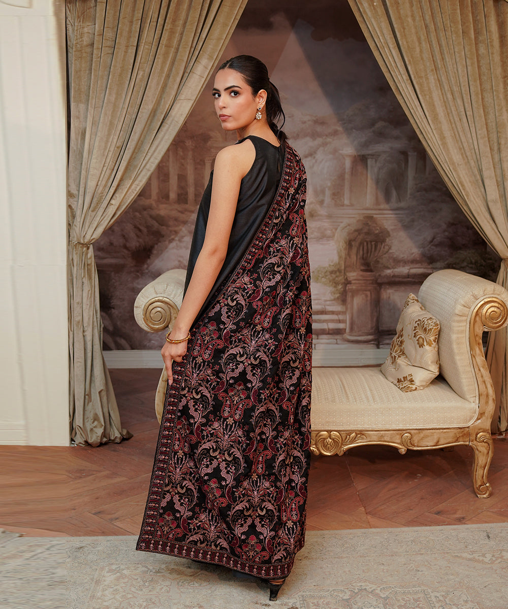 Unisex Embroidered Karandi Shawl | SHK-780