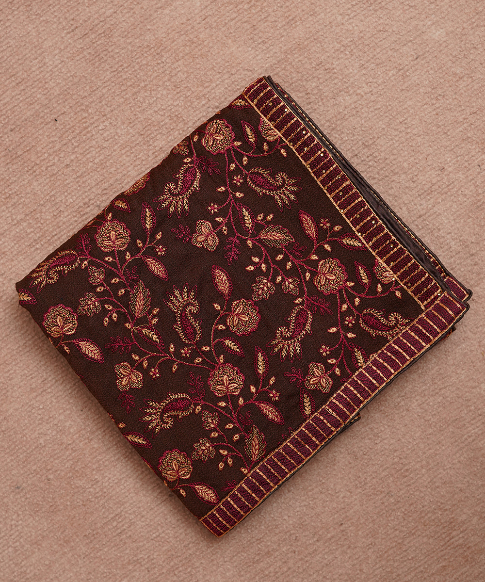 Unisex Embroidered Karandi Shawl | SHK-815