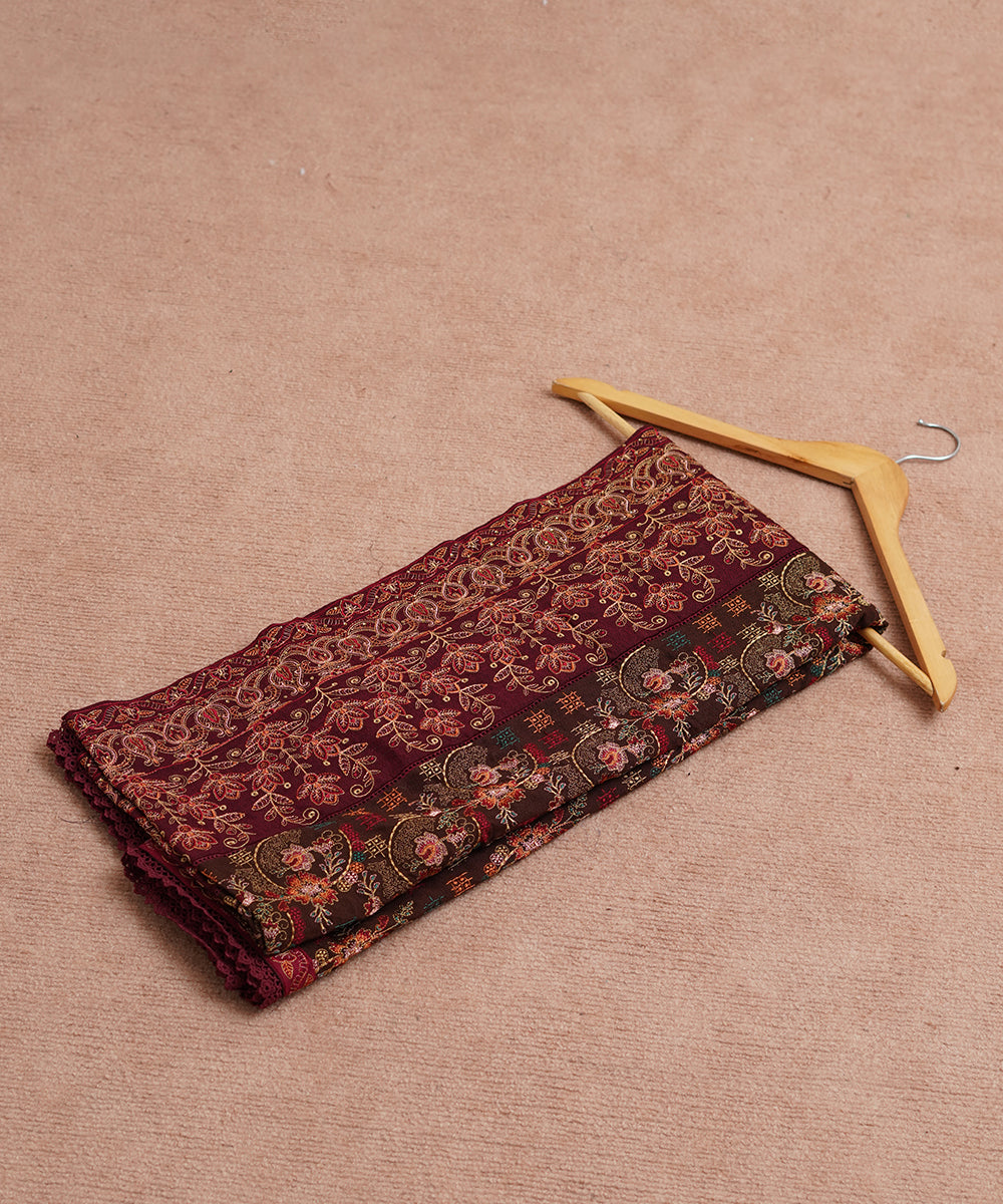 Unisex Embroidered Karandi Shawl | SHK-802