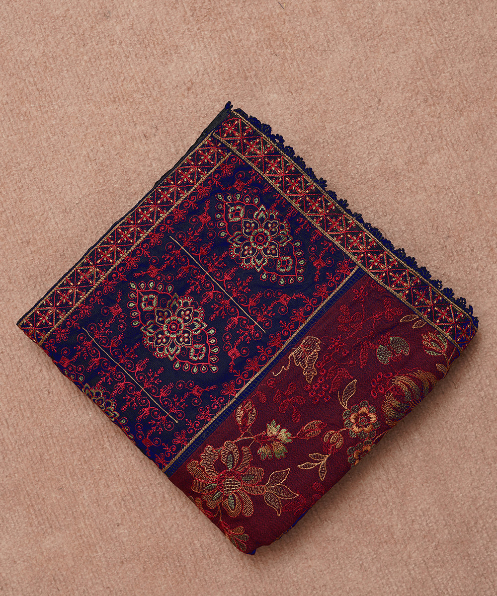 Women Embroidered Karandi Shawl | SHK-806