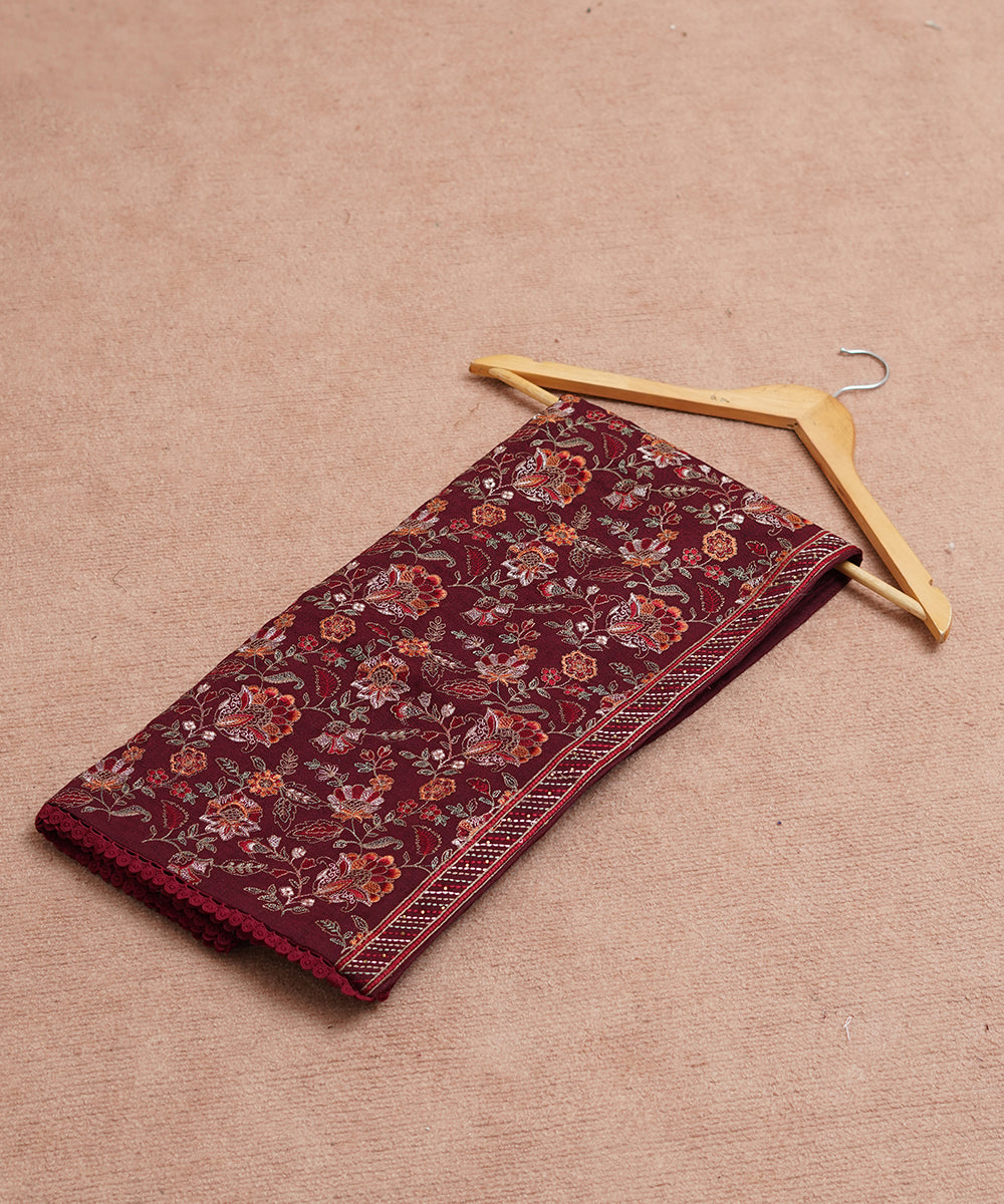 Women Embroidered Karandi Shawl | SHK-783