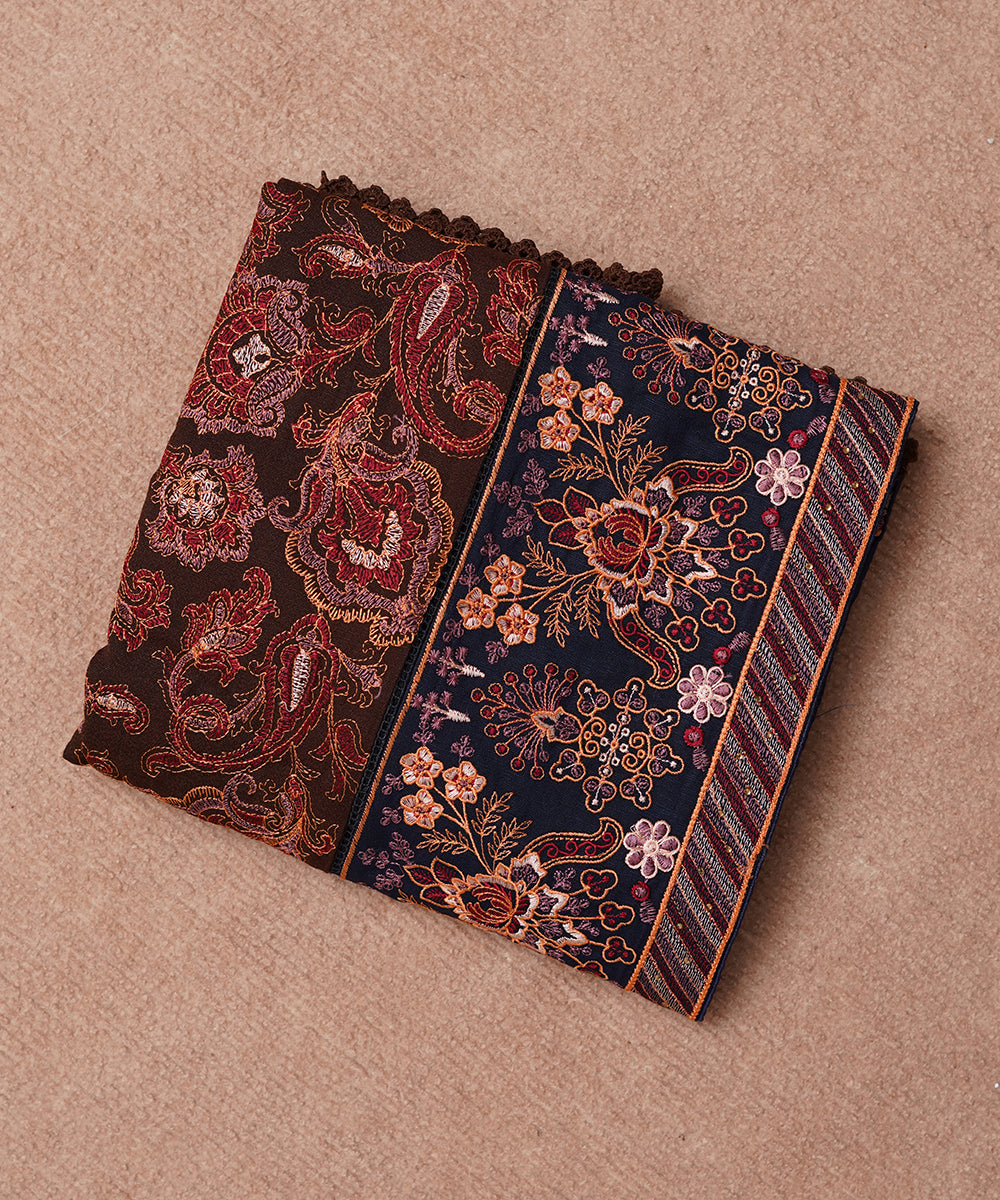 Women Embroidered Karandi Shawl | SHK-805