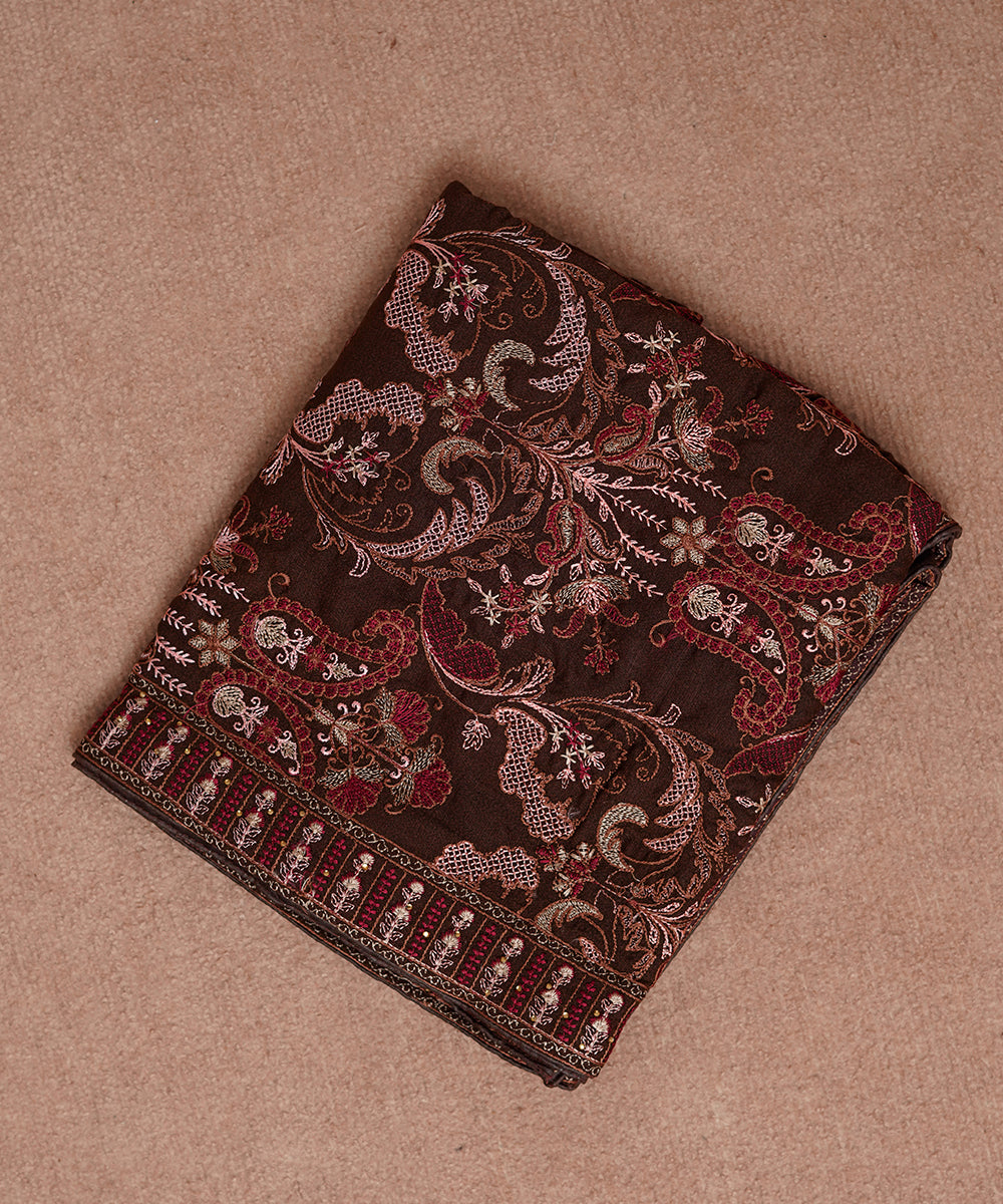 Unisex Embroidered Karandi Shawl | SHK-780