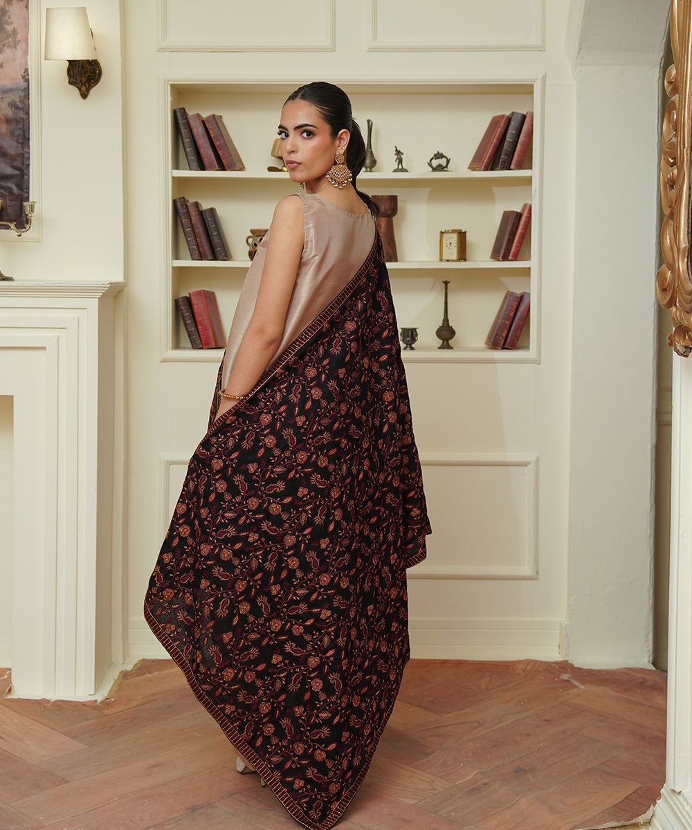 Unisex Embroidered Karandi Shawl | SHK-815