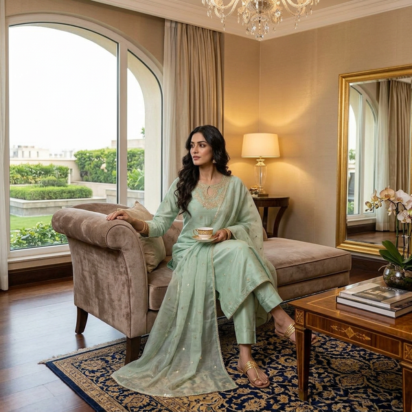 3-Piece Lawn Suit LFT-021