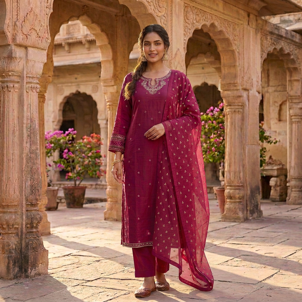 3-Piece Lawn Suit LFT-028