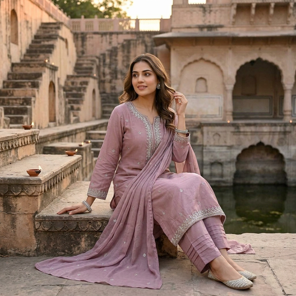 3-Piece Lawn Suit LFT-010