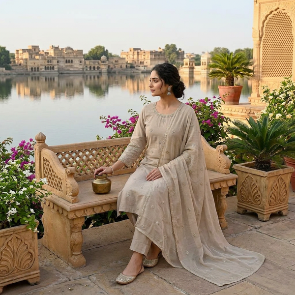 3-Piece Lawn Suit LFT-026