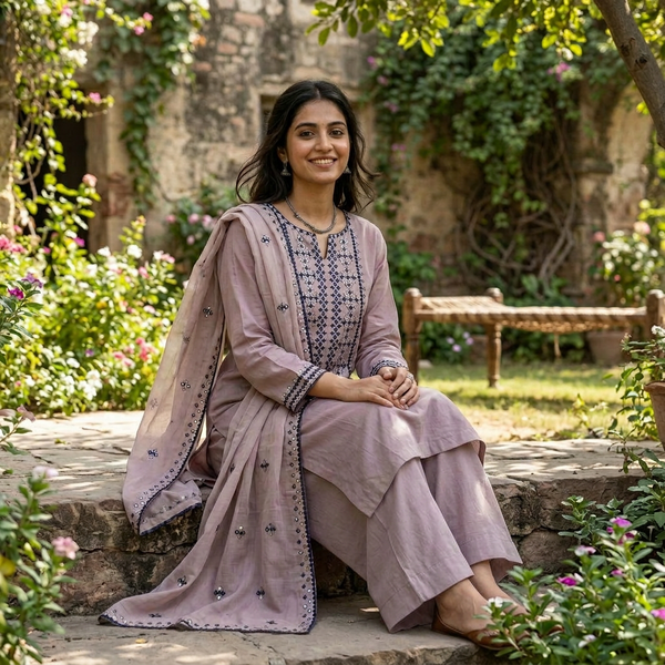 3-Piece Lawn Suit LFT-027