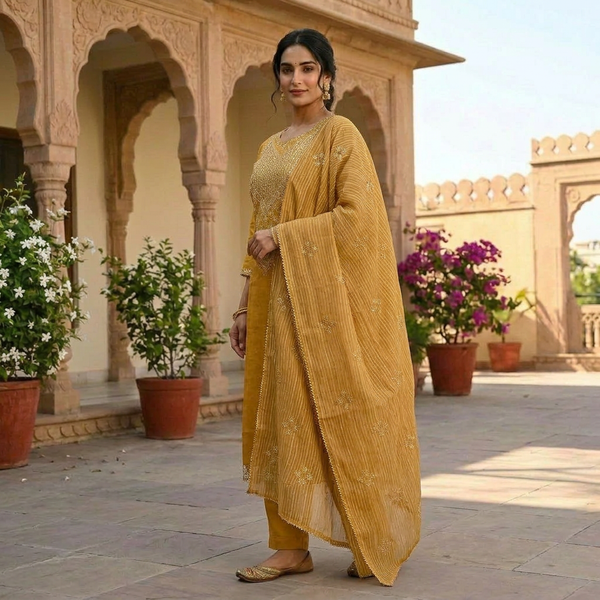 3-Piece Lawn Suit LFT-013