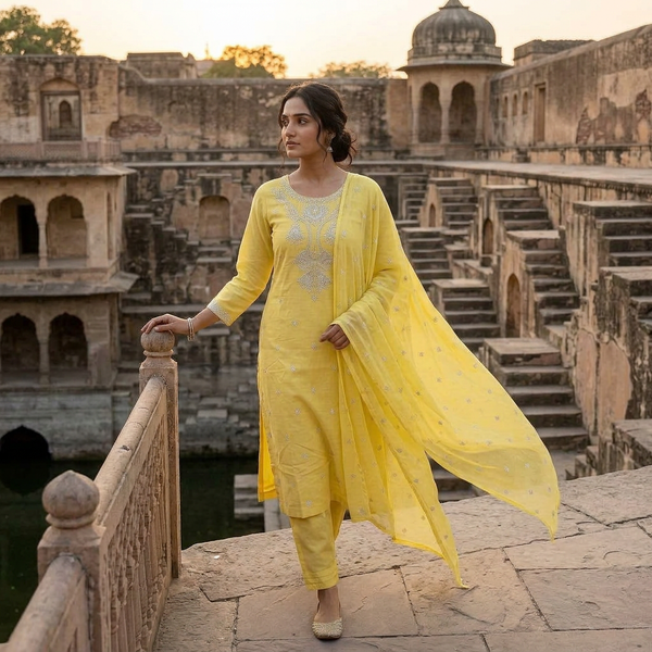 3-Piece Lawn Suit LFT-017