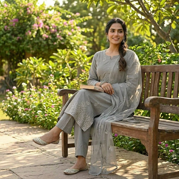 3-Piece Lawn Suit LFT-051