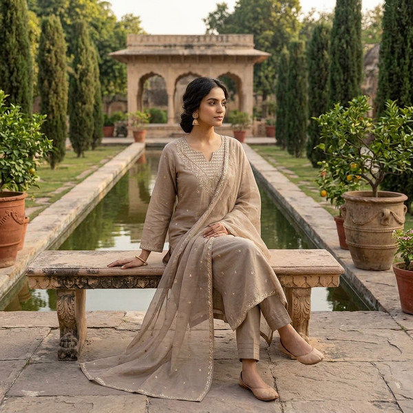 3-Piece Lawn Suit LFT-019