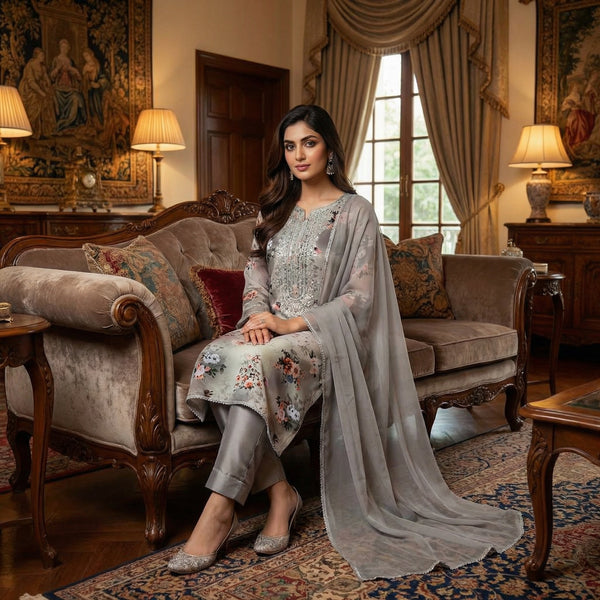 Women Printed 3-Piece Kurta Set COM-083