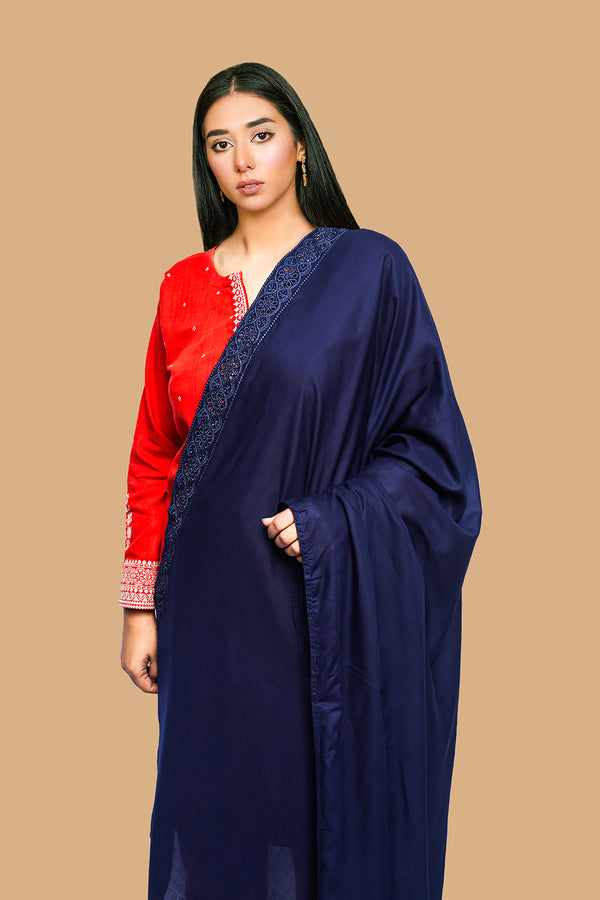 Wrinkle free Lawn Shawl SH-593