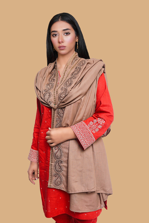Wrinkle free Lawn Shawl SH-581