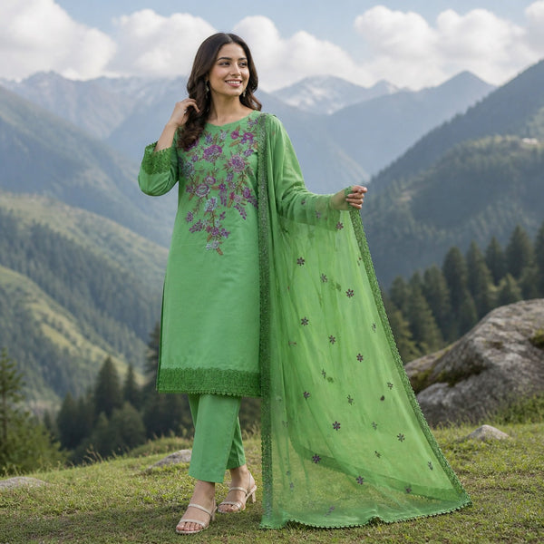 3-Piece Lawn Suit COM-0154