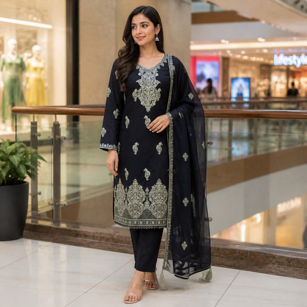 3-Piece Lawn Suit COM-0158