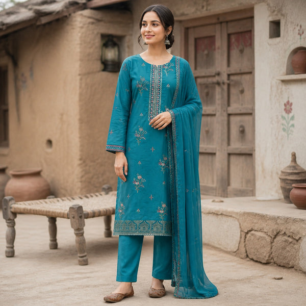 3-Piece Lawn Suit COM-0144