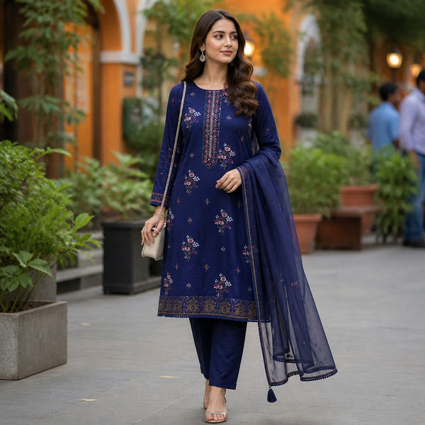 3-Piece Lawn Suit COM-0145