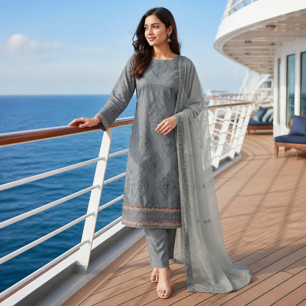 3-Piece Lawn Suit COM-0153