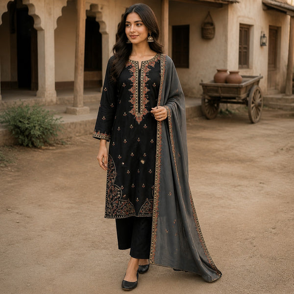 3-Piece Lawn Suit COM-0143