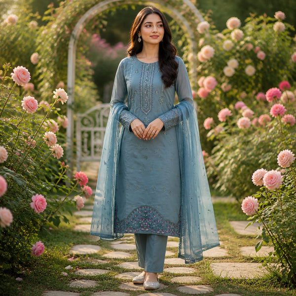 3-Piece Lawn Suit COM-0141