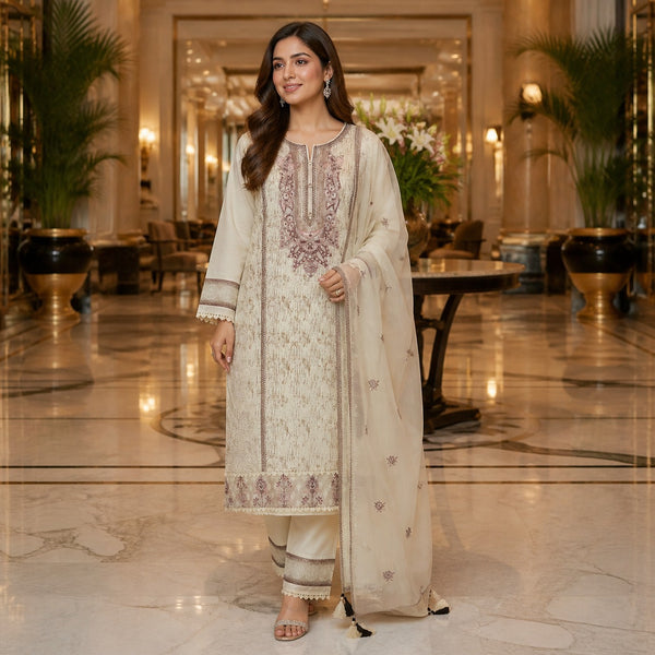 3-Piece Lawn Suit COM-0150