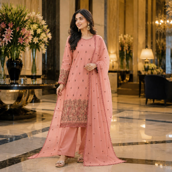 3-Piece Lawn Suit COM-0160