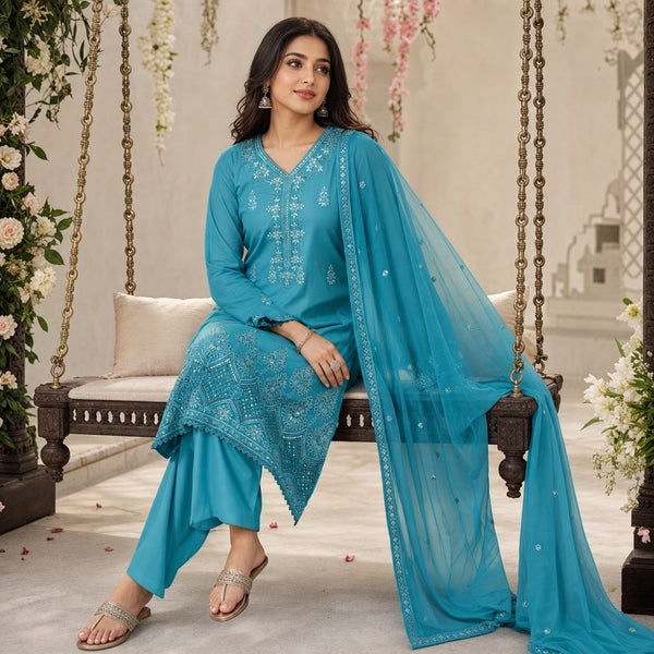 3-Piece Lawn Suit COM-0164