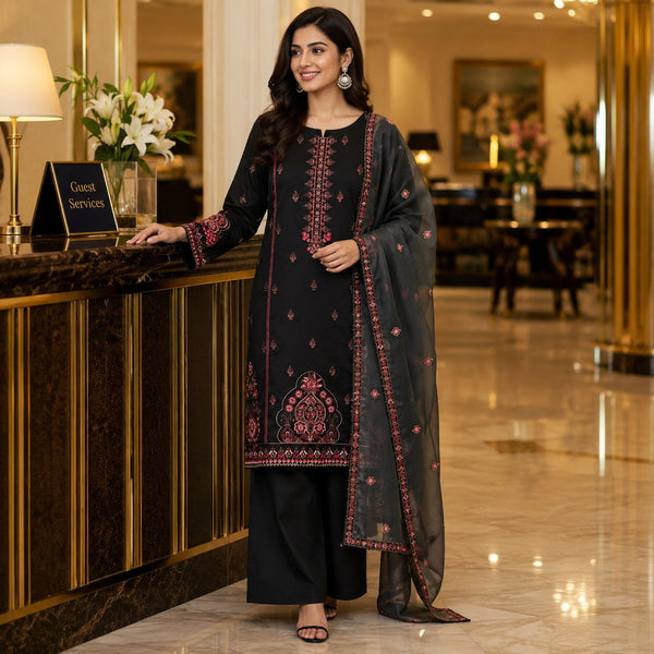 3-Piece Lawn Suit COM-0147