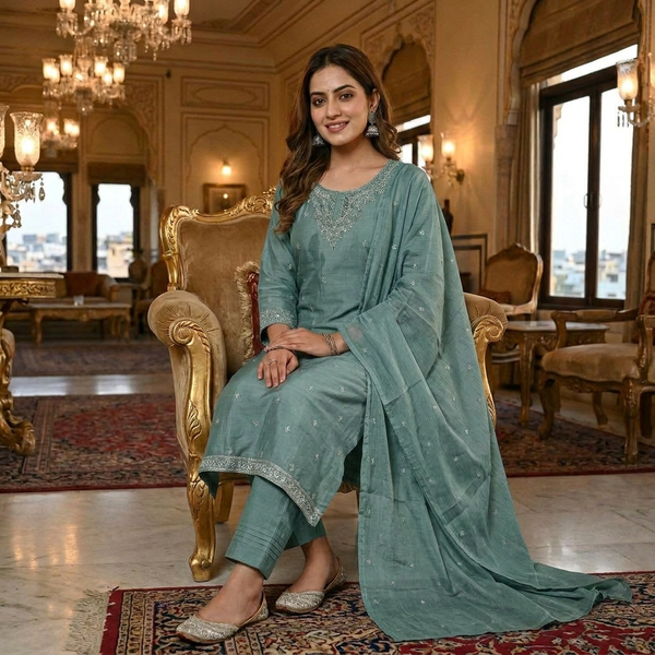 3-Piece Lawn Suit LFT-008